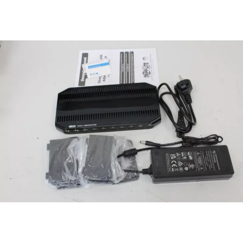 Estación de carga USB Tripp Lite U280-010-ST-CEE — 10 puertos USB, compartimento ajustable