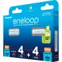 Pilas recargables Panasonic Eneloop AA 2000 mAh (4 uds.) y AAA 800 mAh (4 uds.), Ni‑MH, 1,2 V, 8 uds.