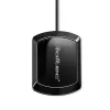 Antena GPS/GLONASS exterior QOLTEC 28 dBi 50 W con conector macho SMA en ángulo recto