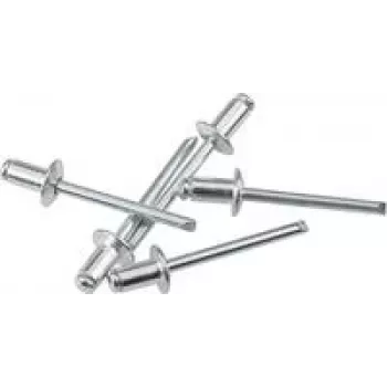 Remache tubular KWB 407476 aluminio 4 mm de diámetro 16 mm de longitud