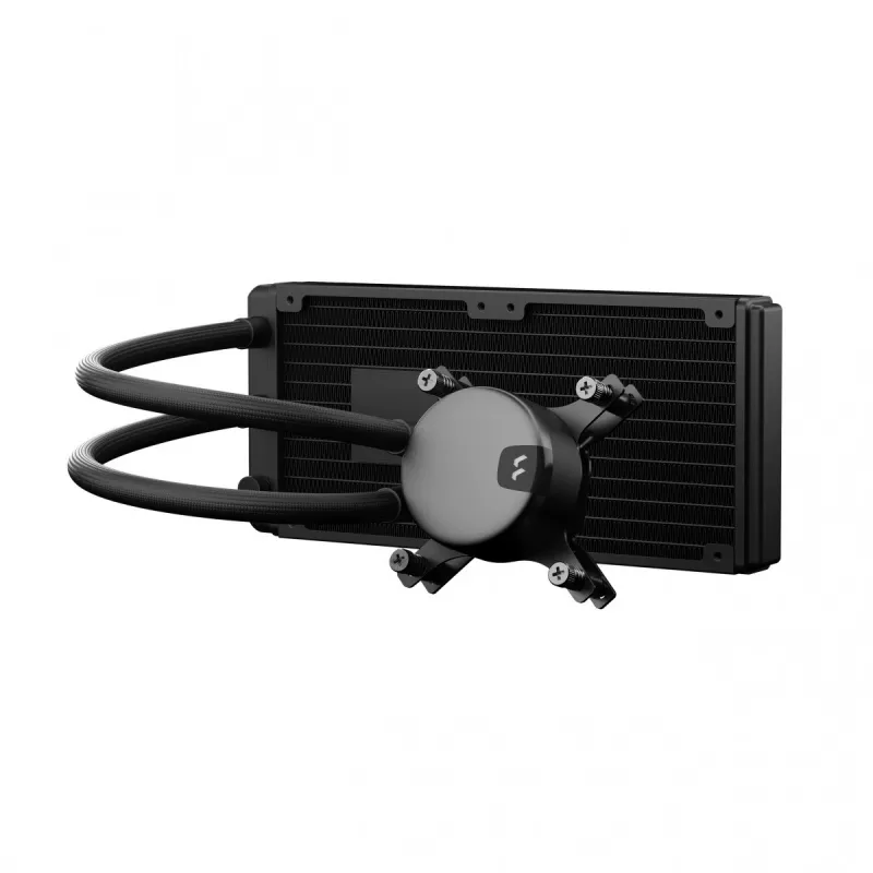 Refrigeración líquida todo en uno Fractal Design Lumen S24 v2 RGB — Radiador de 240 mm, ventilador RGB de 120 mm, negro