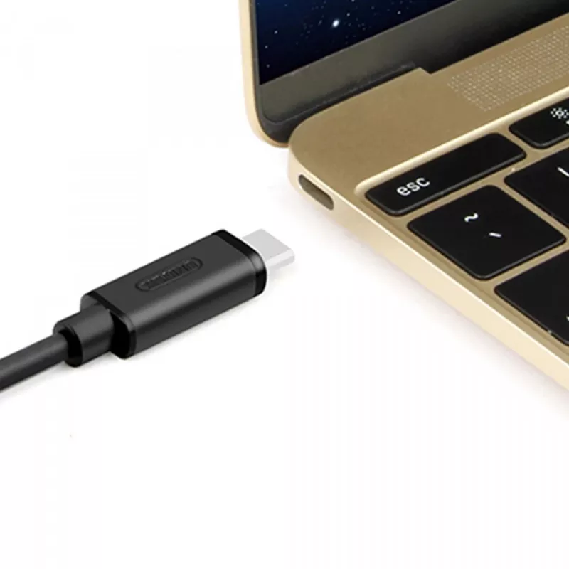 Cable USB Unitek Y-C474BK USB 3.2 Gen 1 (3.1 Gen 1) 1 m USB A USB C negro