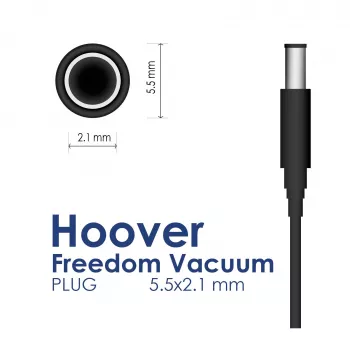 Akyga AK-PD-09 Cargador para aspirador Hoover Freedom, 26 V / 0,4 A, 10,4 W, 5,5 x 2,1 mm, 1,8 m