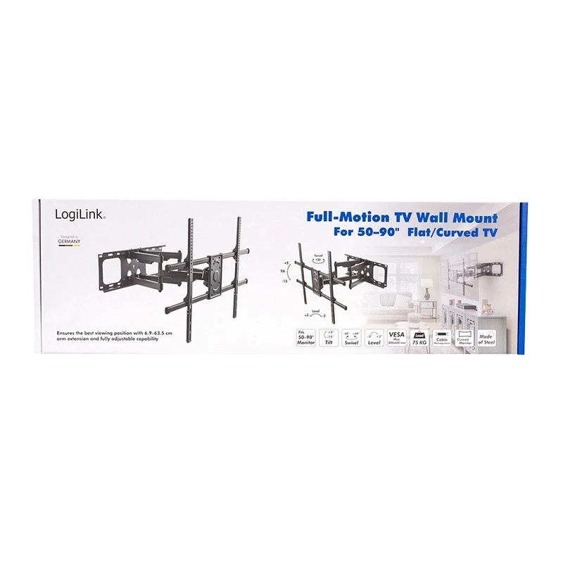 LogiLink Soporte de pared para TV 50–90