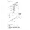 Campana extractora de pared Bosch DWK65DK20, 590×325×690 mm, 550 m³/h, 3 velocidades, 62 dB, blanca, filtro de grasa de aluminio