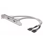Cable con placa de ranura USB Digitus AK-300301-002-E