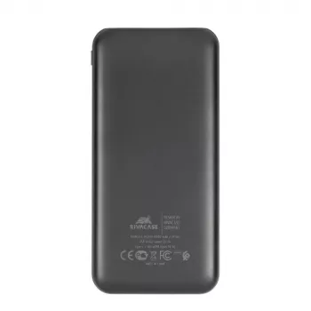 Batería externa USB 10000MAH/VA2031 Negra Rivacase