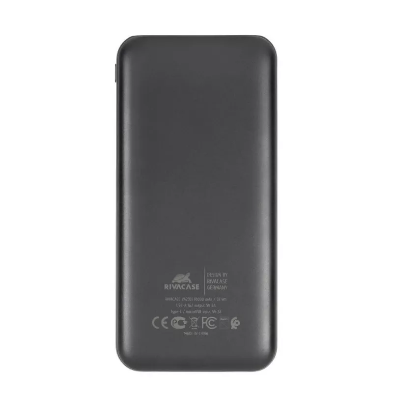 Batería externa USB 10000MAH/VA2031 Negra Rivacase