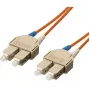Equip cable de conexión de fibra óptica SC/SC – OM1/OM2, 5.0m, 62.5/125µ