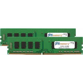 Kit de memoria RAM PHS-memory 16GB (2x8GB) para Gigabyte GA-X150M-PRO ECC (rev. 1.0) DDR4 UDIMM 2133MHz (SP152380)