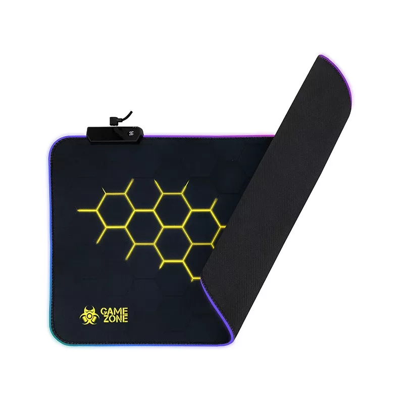 TRACER GameZone Hexy1 RGB alfombrilla para ratón y teclado, 80 x 30 x 0,4 cm, negra