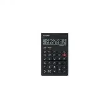 Calculadora de sobremesa Sharp EL125TWH — calculadora sencilla de 12 dígitos, alimentación dual (solar + pila)