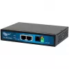 ALLNET ALL-MC116SPV-VDSL2 módem puente VDSL2 con vectoring punto a punto, 2x puertos PoE IEEE 802.3at, no gestionado, negro