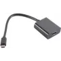 Adaptador de cable de vídeo S/CONN 14-05005 USB Type-C a HDMI Type-A negro