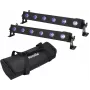 Lámpara de barra LED EUROLITE LED BAR-6 QCL RGB+UV set de 2 unidades — iluminación para escenario/arquitectura, LED RGB + UV