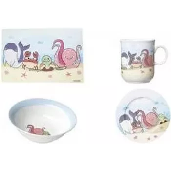 Cuenco de porcelana para muesli ritzenhoff & breker Unterwasserwelt 170 mm, apto para lavavajillas