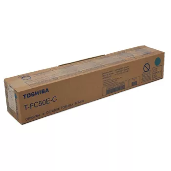Toshiba 6AJ00000113/T-FC50E-C tóner cian. 33.6K páginas para Toshiba E-St