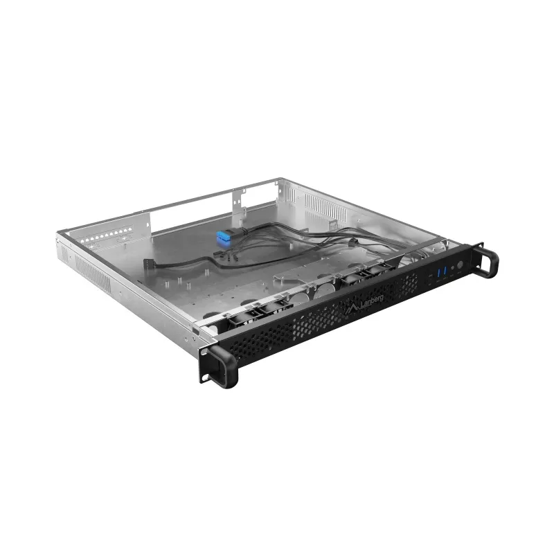 Carcasa rack Lanberg SC01-4201-10B 1U negra 4 ventiladores