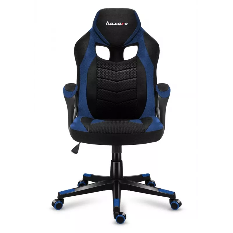 Silla gaming Huzaro FORCE 2.5 azul MESH con asiento de malla negra, azul