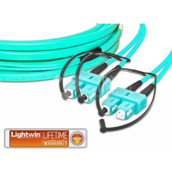 Lightwin LDP-50 SC-SC 10.0 OM3 FD Cable de fibra óptica 10 m color aguamarina (LDP-50 SC-SC 10.0 OM3 FD)