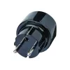 Adaptador de viaje brennenstuhl - adaptador de enchufe - negro (1508480)