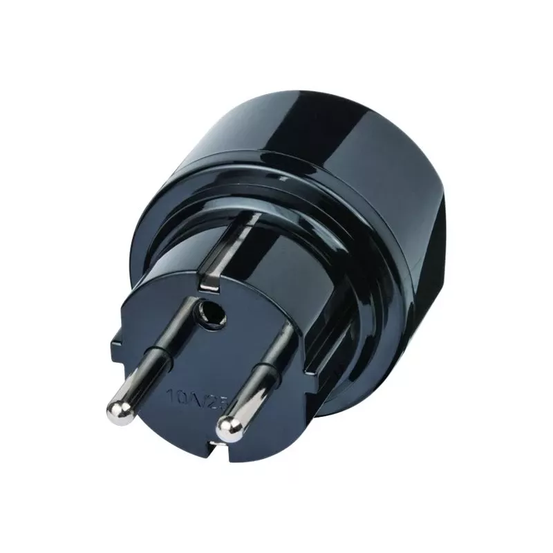 Adaptador de viaje brennenstuhl - adaptador de enchufe - negro (1508480)