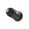Cargador de coche FIXED FIXCC20N-CU-BK — conectores USB-C y USB-A, potencia de salida 20 W, adaptador de coche compacto