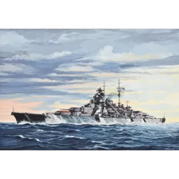 Maqueta de barco de guerra Revell Bismarck 1:700