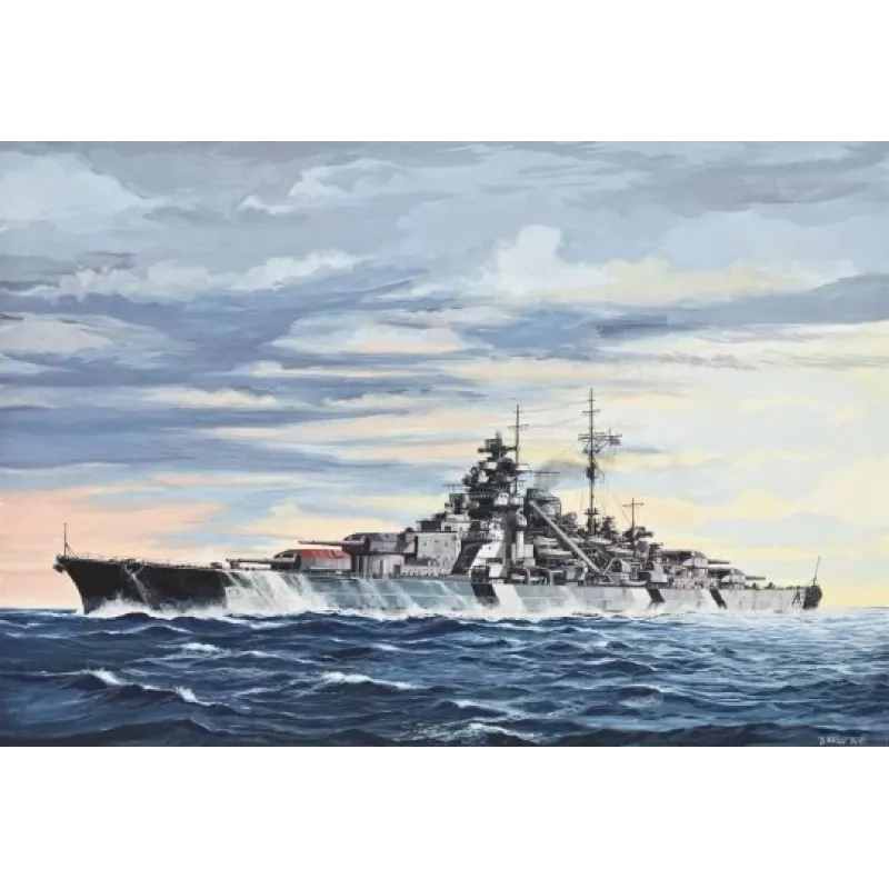 Maqueta de barco de guerra Revell Bismarck 1:700
