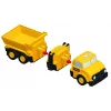 Set de vehículos Popular Playthings Mix or Match Vehicles Construction Negro Amarillo