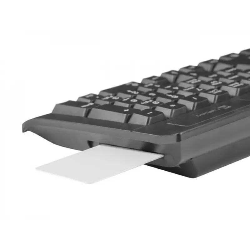 Teclado Natec Moray ES con lector de tarjetas de identificación inteligentes, distribución española