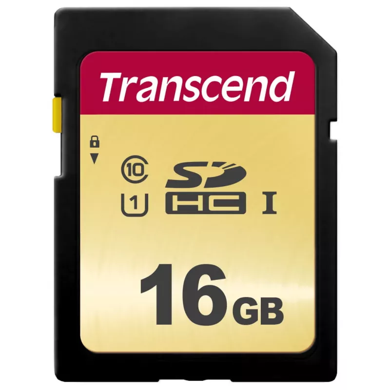 Memoria flash Transcend 16GB SDHC UHS-I 500S