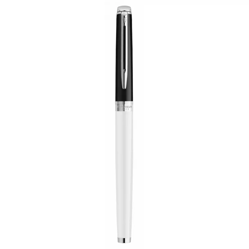 Estilográfica Waterman Hémisphère Colour Blocking negro blanco laca