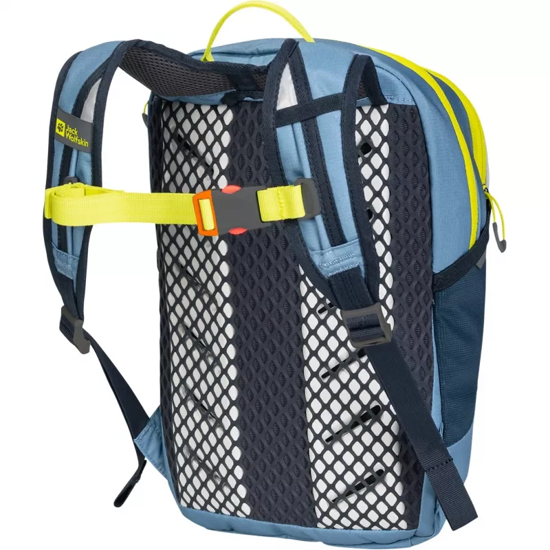 Mochila Jack Wolfskin Kids Moab Jam – azul/amarillo neón, 12 L