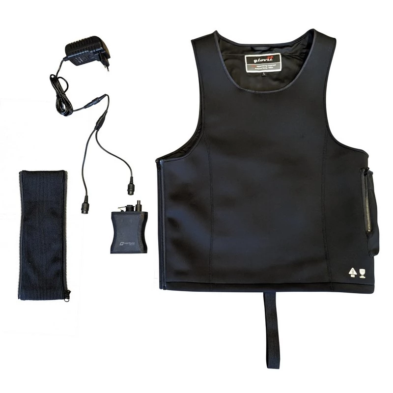 Glovii GMV1M chaleco para deportes acuáticos negro softshell