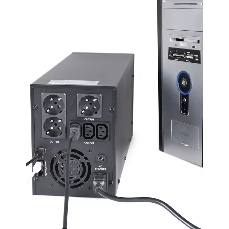 SAI (sistema de alimentación ininterrumpida) Gembird EG-UPS-036 Line-Interactive 3 kVA 1800 W 6 salidas AC