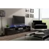 Soporte de TV Cama EVORA 200 wenge/negro brillante