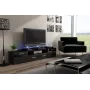 Soporte de TV Cama EVORA 200 wenge/negro brillante