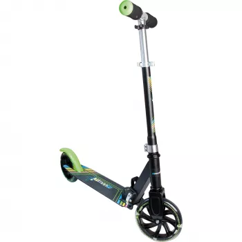 Patinete Muuwmi Aluminio NEON 180 mm con luces — plataforma de aluminio, ruedas de 180 mm, luces LED integradas