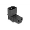 Adaptador de red DeLOCK IEC 60320 C14 a toma C13 10 A 90° negro 80472