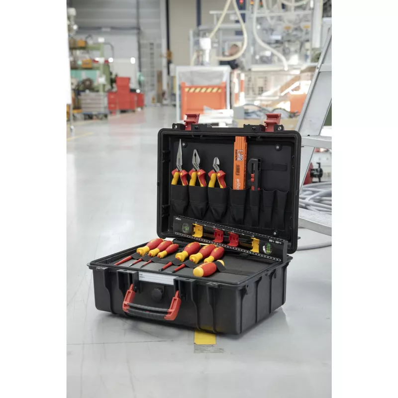 Wiha 45530 Basic Set L electric juego de herramientas, 18 piezas, con maletín