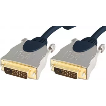 Cable DVI ShiverPeaks SP77441 1,5 m DVI-D azul