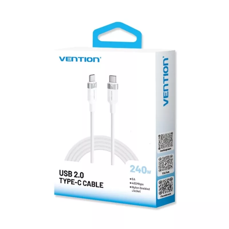 Vention cable USB-C a C USB 2.0 5A 240W 1 m BK