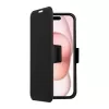 Funda para móvil SCREENOR Clever para Apple iPhone 17 — compatible con MagSafe, piel sintética con marco de TPU, negra