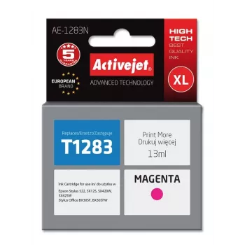 Activejet AE-1283N tinta (sustituto de Epson T1283; Supreme; 13 ml; magenta)