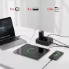 Regleta MACLEAN MCE387 B — 2 tomas de corriente, 3×USB A, 110–240 V, cable de 1,5 m, máx. 2500 W