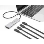 DeLOCK Hub USB Type-C 10 Gbps 4 puertos Aluminio Gris