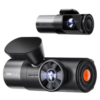Videograbador para coche VANTRUE N5 Nexus 5 — dashcam de 4 canales, cámara principal 2592×1944, 160° delantera/interior, GPS, Wi-Fi, pantalla IPS, MicroSD hasta 512 GB