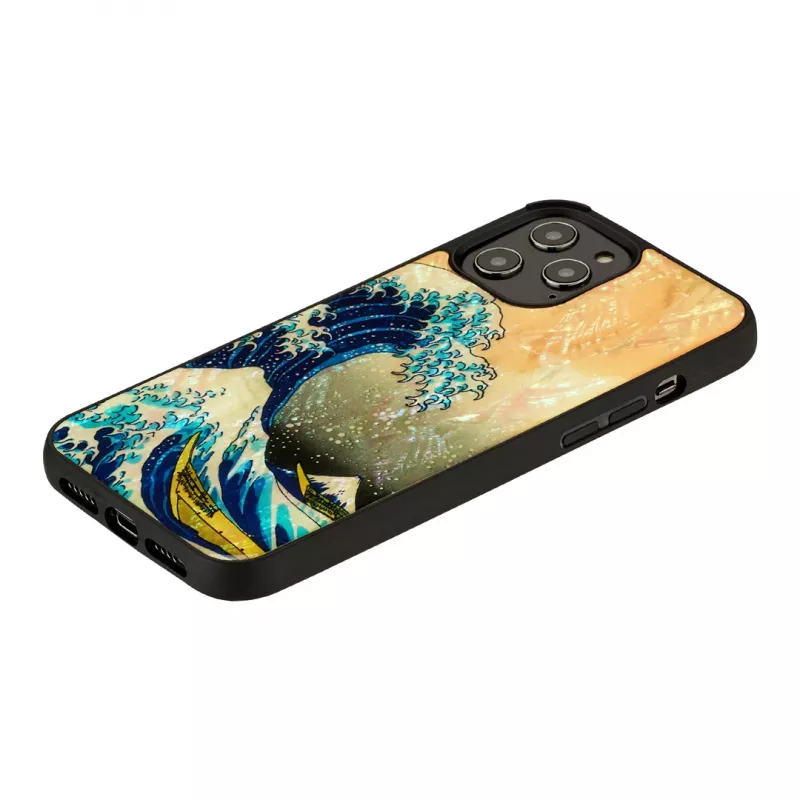 Funda protectora iKins para Apple iPhone 12 Pro Max con diseño La gran ola