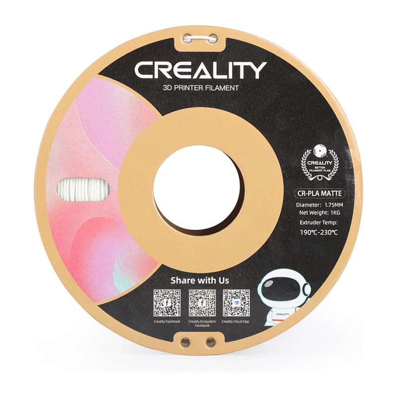 Bobina de filamento Creality PLA 1,75 mm blanco 1 kg (modelo 3301010296)